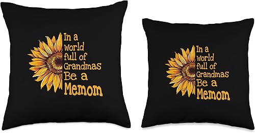 Miniatura 3 de Unique Christmas Birthday Mother's Day Gifts Shop In A World Memom Special Grandma Throw Pillow, 18x18, Multicolor