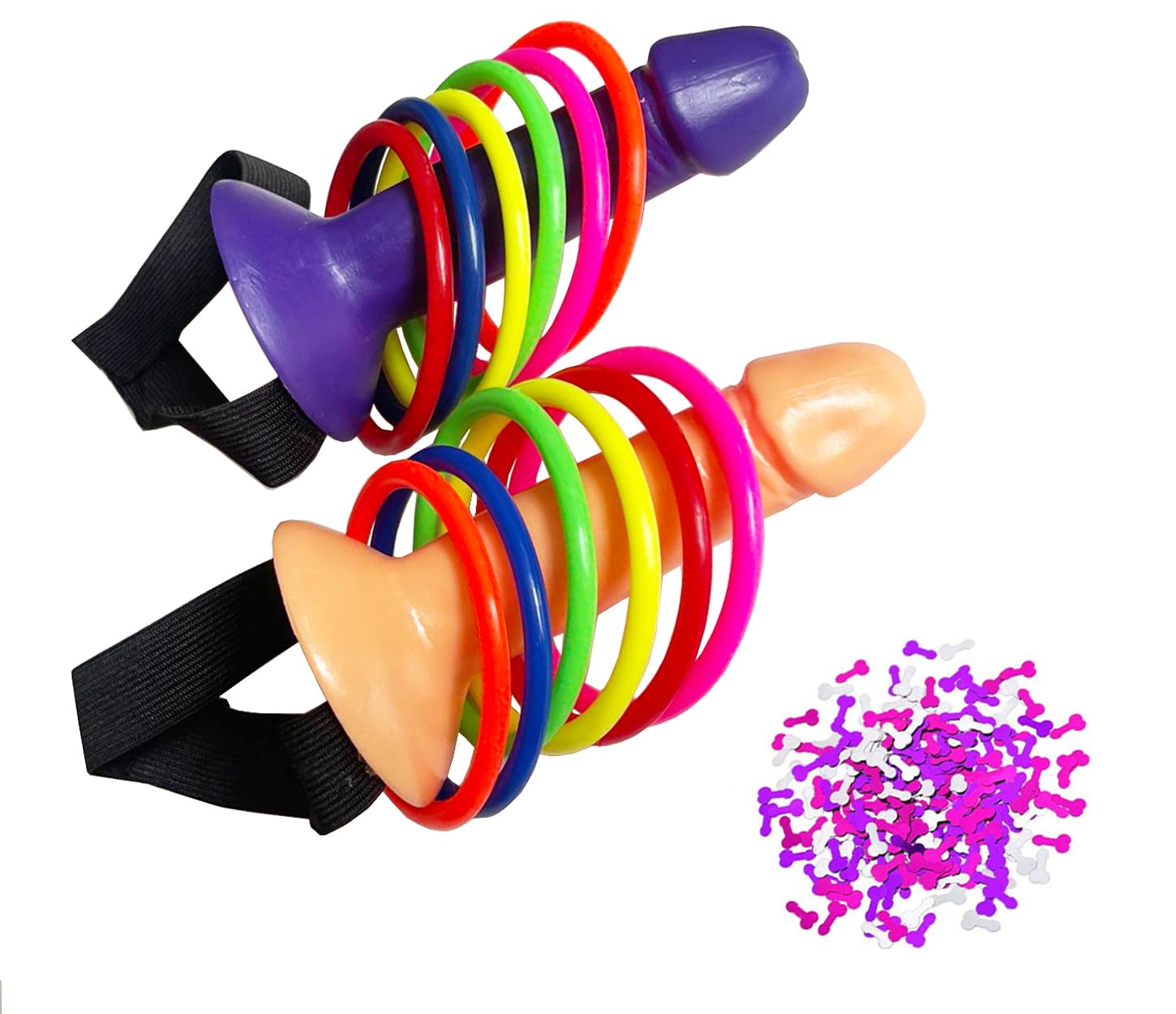 Funny Prank Bachelorette Party Favor Toss Ring Hoopla Hen Night Out Novelty Toy Supplies Party Favour Game Set C12 โ image 1