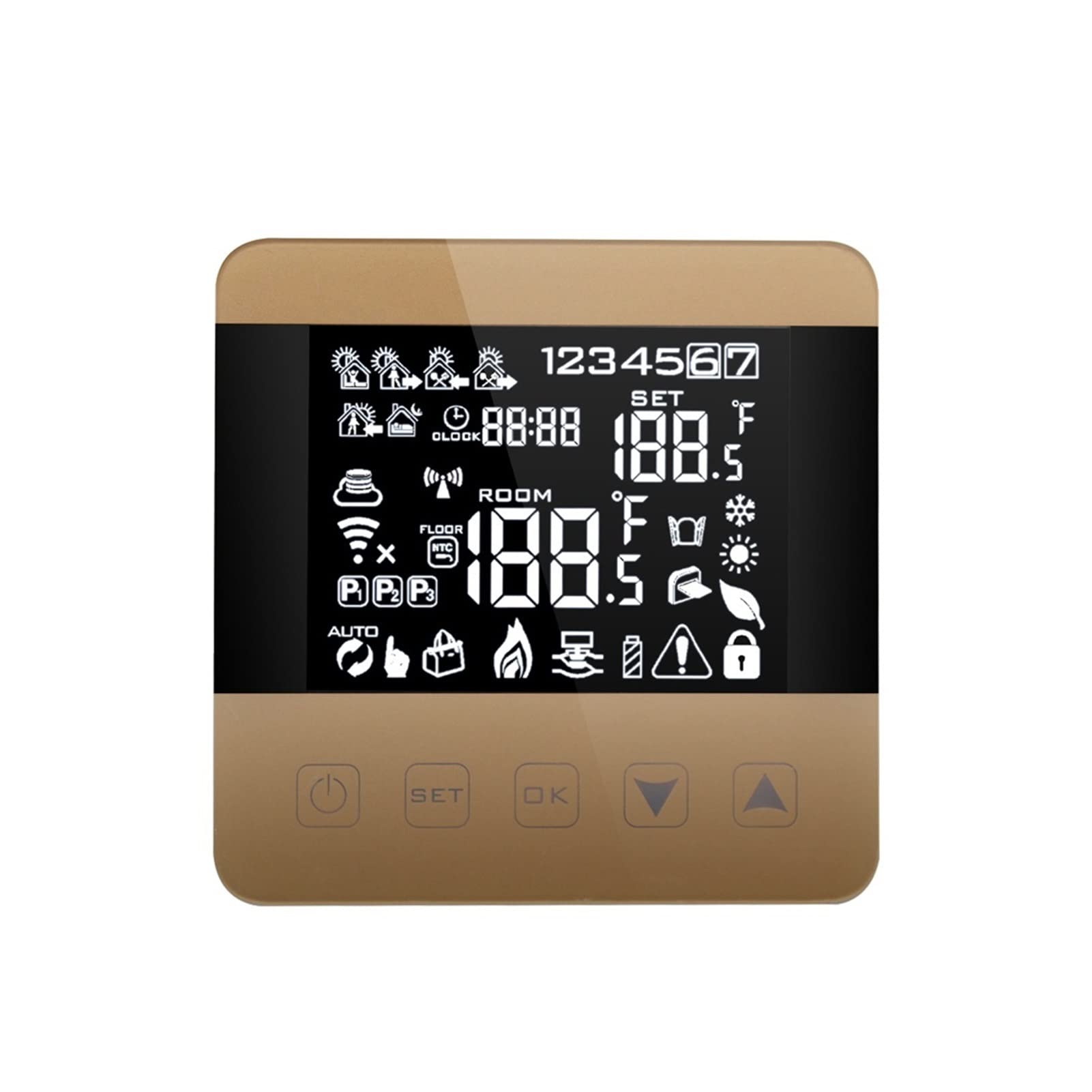 Czujnik termometru, Strona główna Smart Thermostat Programowalna zima do Wody/Podgrzewanie Ogrzewania Ochrony Ochrania(WIFI 3A)