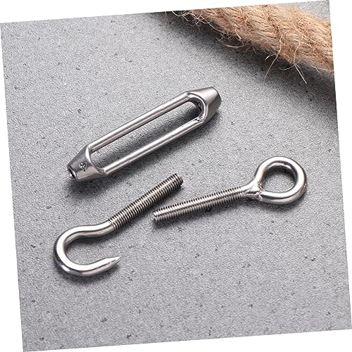 Turnbuckle Gancho de Acero Inoxidable M4 5Pcs para Tensión de Cuerda miniatura 7