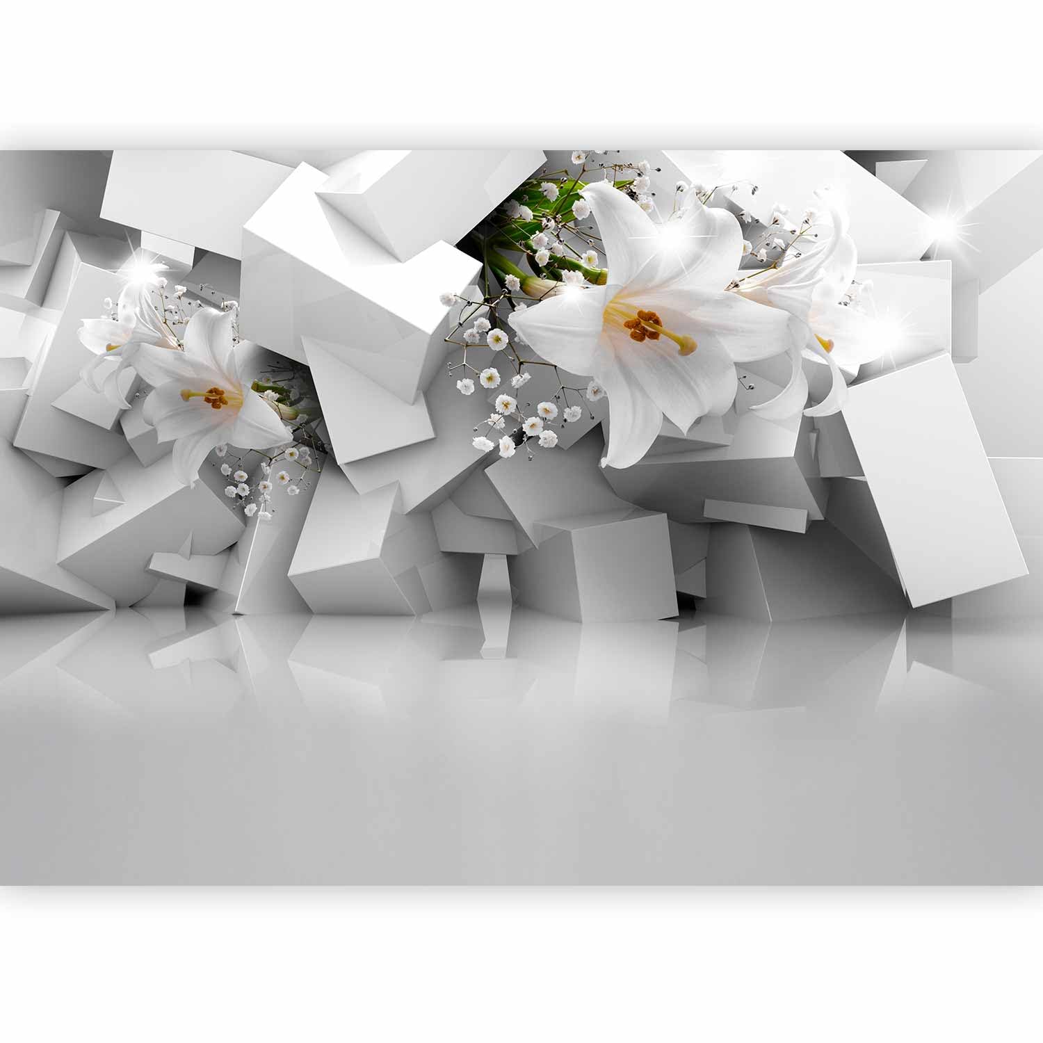 murando Fotomurales Flores Lirio 350x256 cm XXL Papel pintado | tejido no tejido Decoración de Pared decorativos Murales moderna de Diseno Fotográfico 3D
