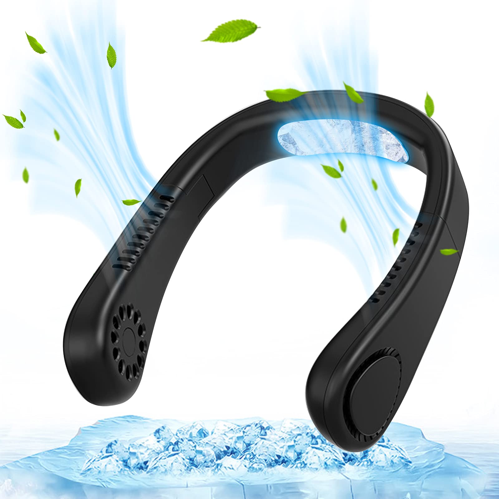 Foldable Neck Cooling Fan Personal Fan With Semiconductor