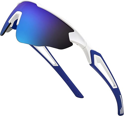 FEISEDY Gafas de sol polarizadas de ciclismo para hombres y mujeres, gafas deportivas de los años 80, correr, conducir, pesca, ciclismo, B0011