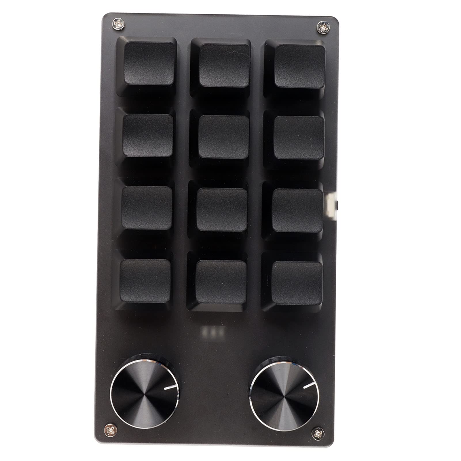 Gonetre Mini clavier macro USB rouge interrupteur macro clavier macro Plug and Play boutons ergonomiques personnalisés mini clavier USB pour ordinateur de bureau 3 touches 1 bouton (12 touches avec 2