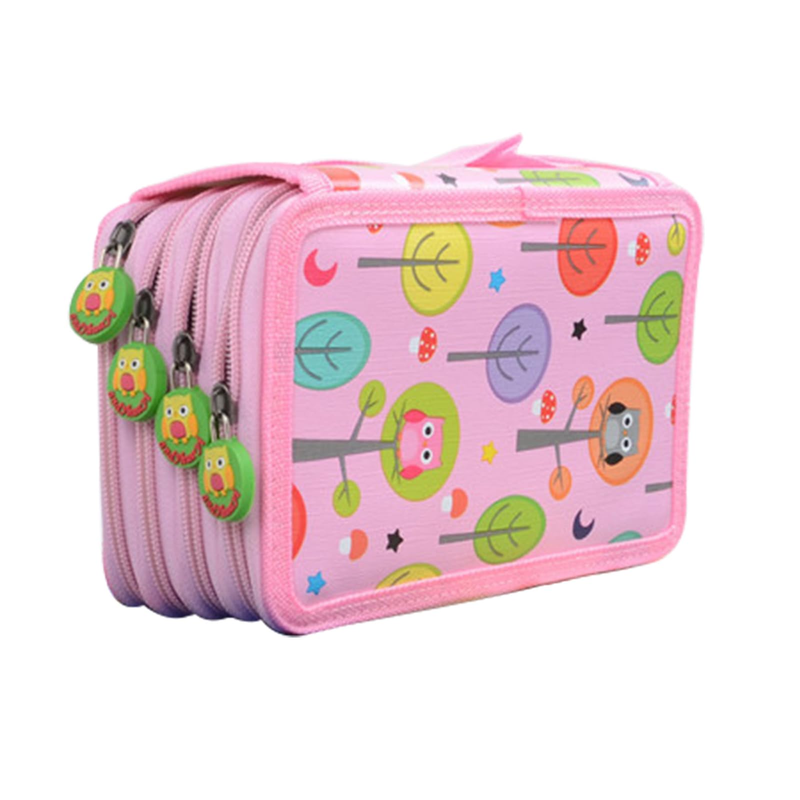 SANON Estuche Organizador de 4 Capas, Estuches Escolares, Estuche Escolar 4 Compartimentos, con 72 Ranuras, para Lápices de Colores, Subrayadores, Subrayadores Pastel
