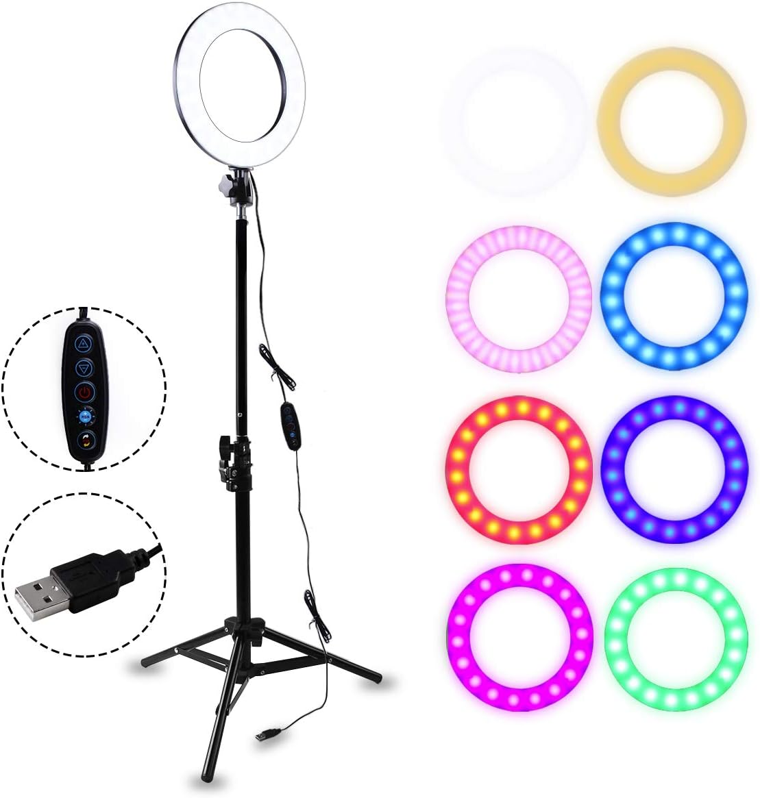 luce ad anello portatile per telecamera