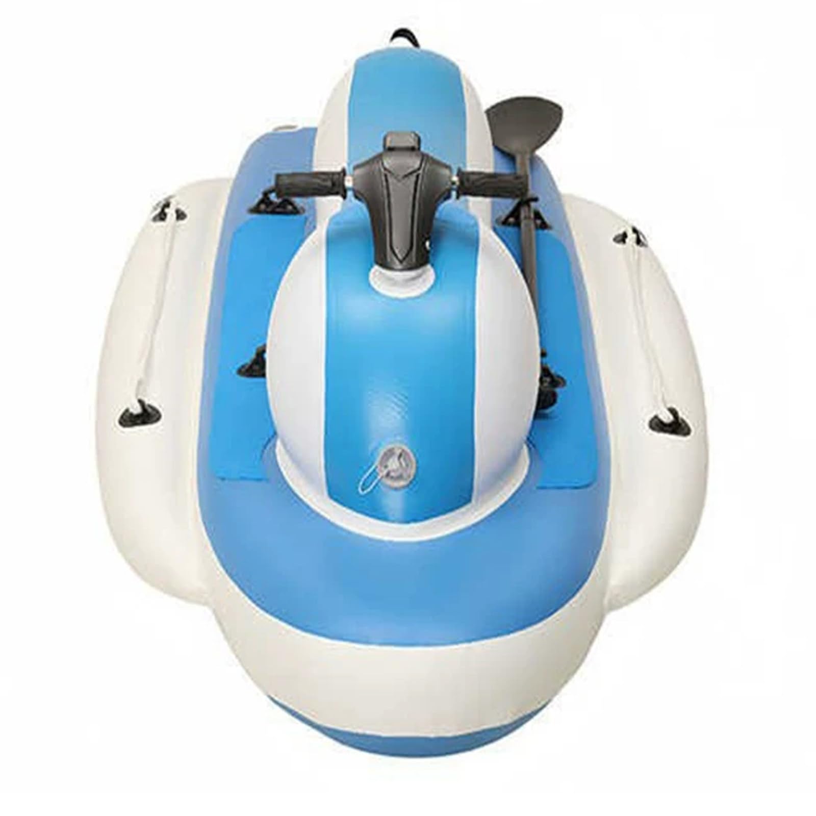 Lpoxuru Foldable Inflatable Water Scooter, Electric Powered Jet Ski with 200KG Max Load, Rechargeable Battery, for Water Sports & Diving 500w/10A