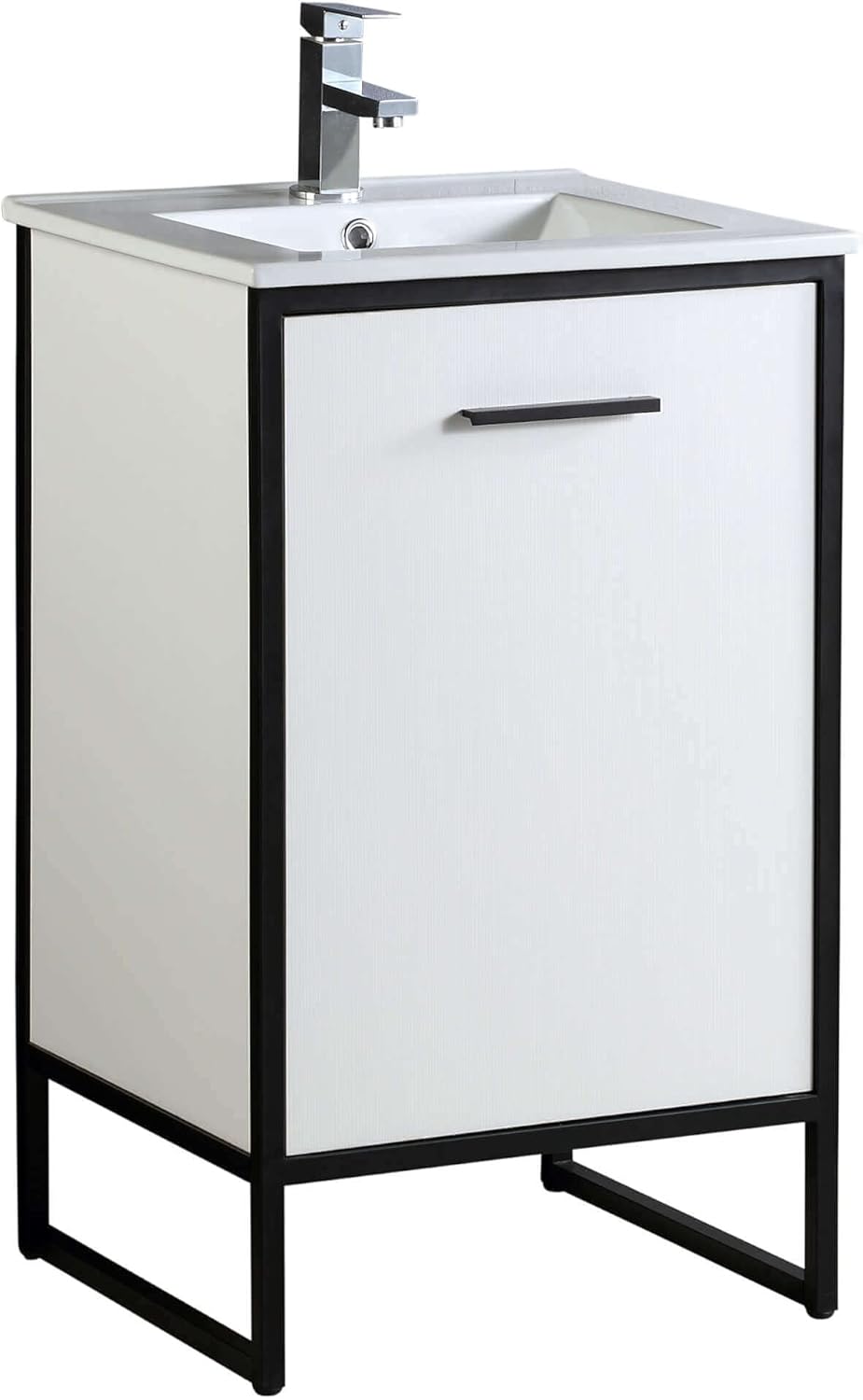 Fine Fixtures VD20WS Vdara Bathroom Vanity Cabinet Set, 20", White