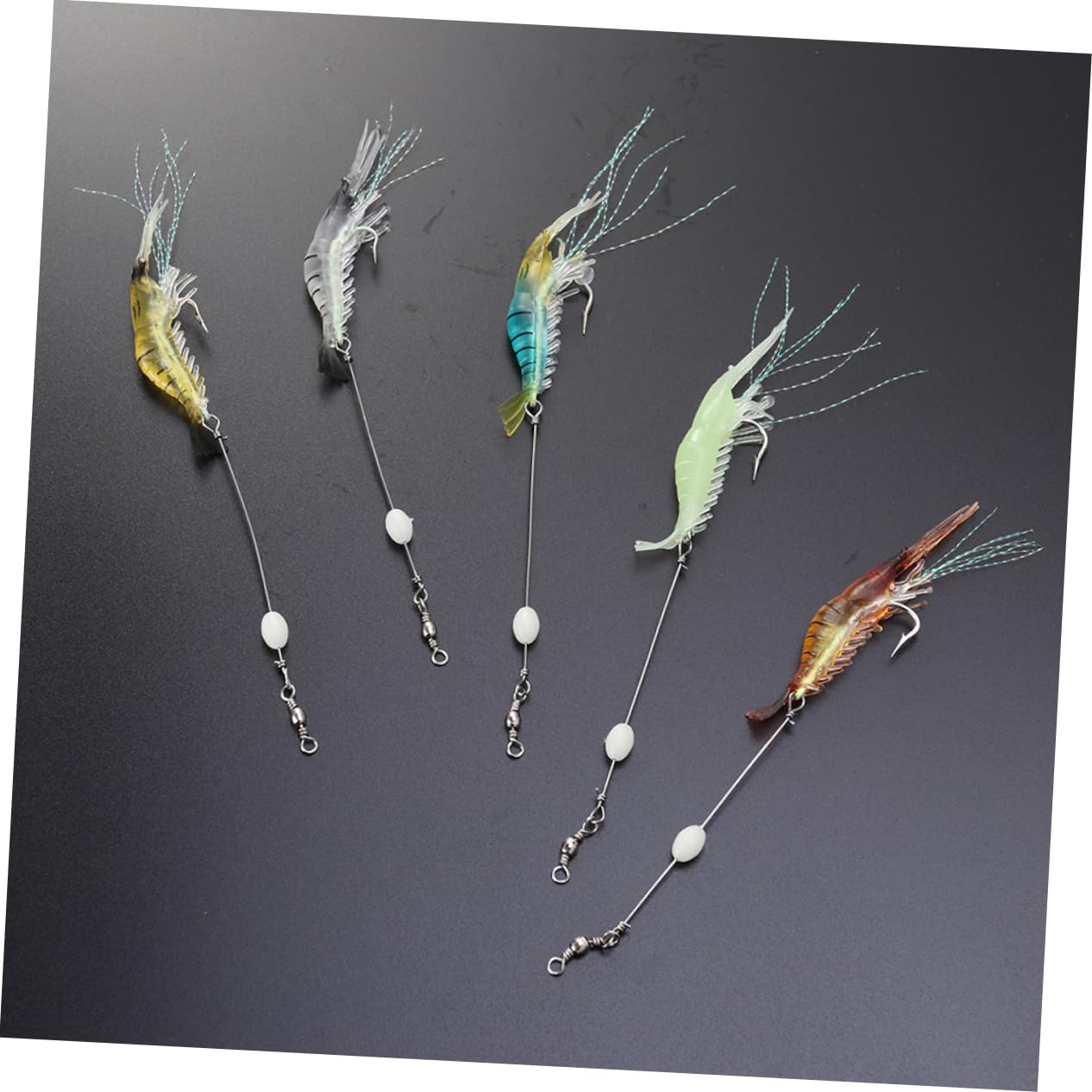 ABOOFAN 30piezas Señuelos De Biónico con Anzuelo Cebos Artificiales De Pesca Lúcida para Atrapar y Medianos