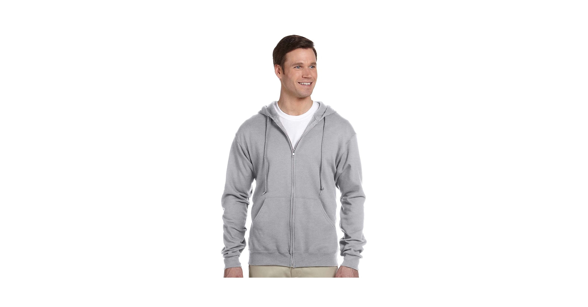 JERZEES - NuBlend Full-Zip Hooded Sweatshirt - 993MR - Ash