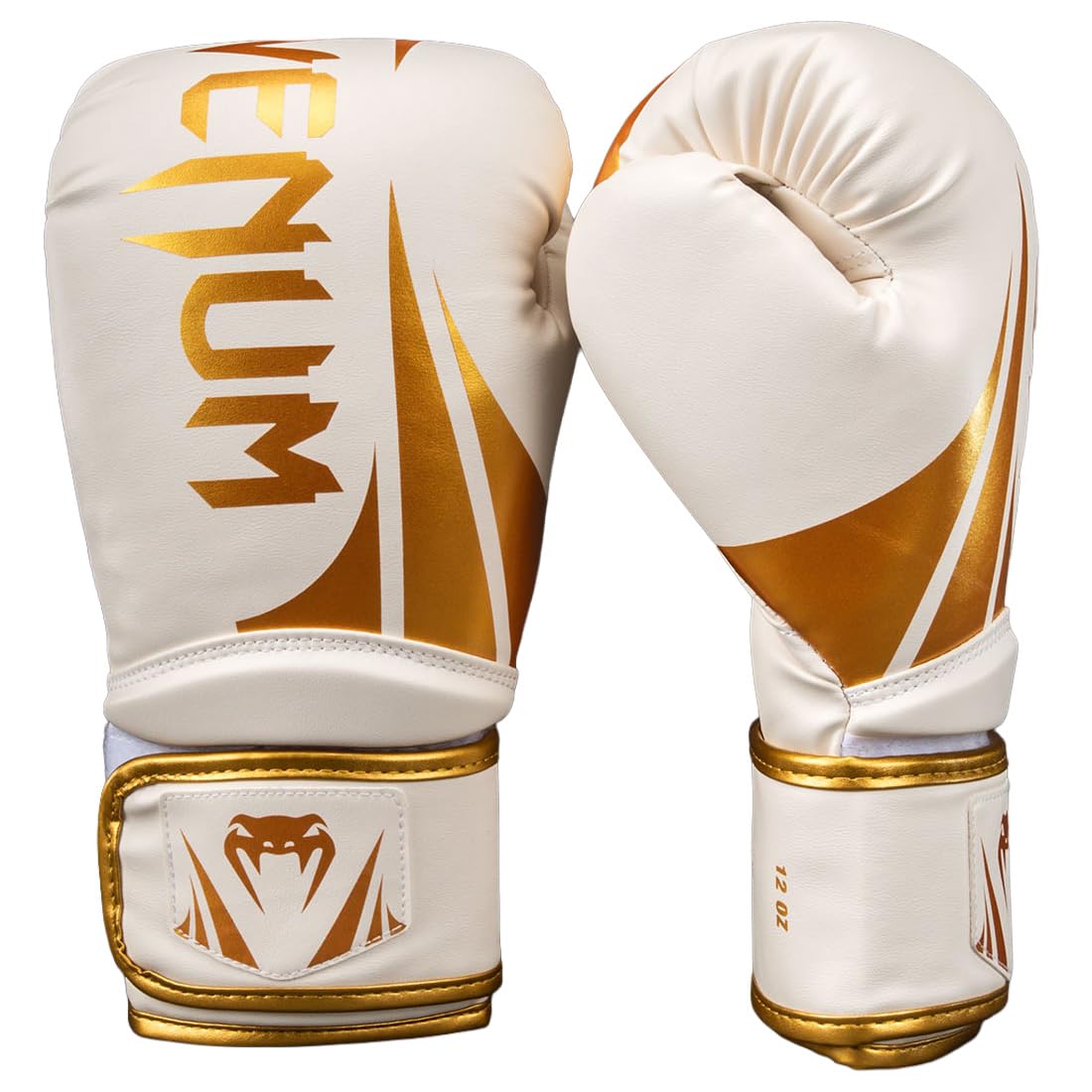 Venum Challenger 2.5 Boxing Gloves - White/Gold - 8-Ounce