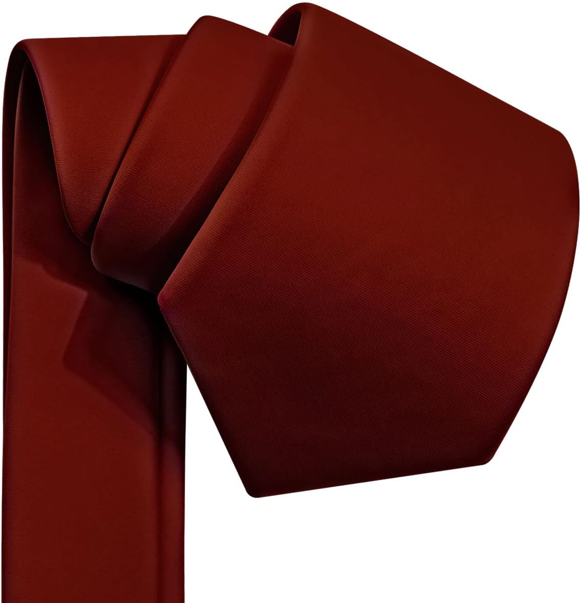 Branduce 3.15"（8cm） Mens Solid Satin Tie Pure Color Necktie + Gift Box - Image 3