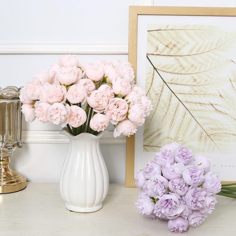 Amazon｜XIZHI ラナンキュラス 造花 11.8インチと54ヘッド 人工シルク