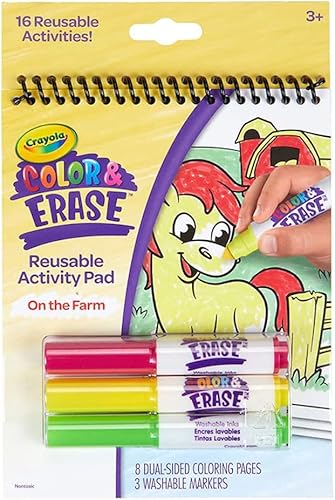 Crayola Almohadilla de actividades reutilizable de color y borrado