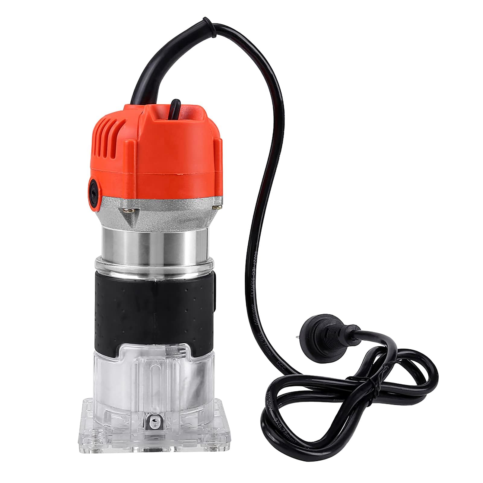 Fresa Verticale, Con Base Fissa, Base di Inclinazione a Immersione, 220V 30000R/min 20 x 9 x 8,3 cm, Per Lntaglio Fresatura ed Incisione, Fresatrice Verticale per Legno