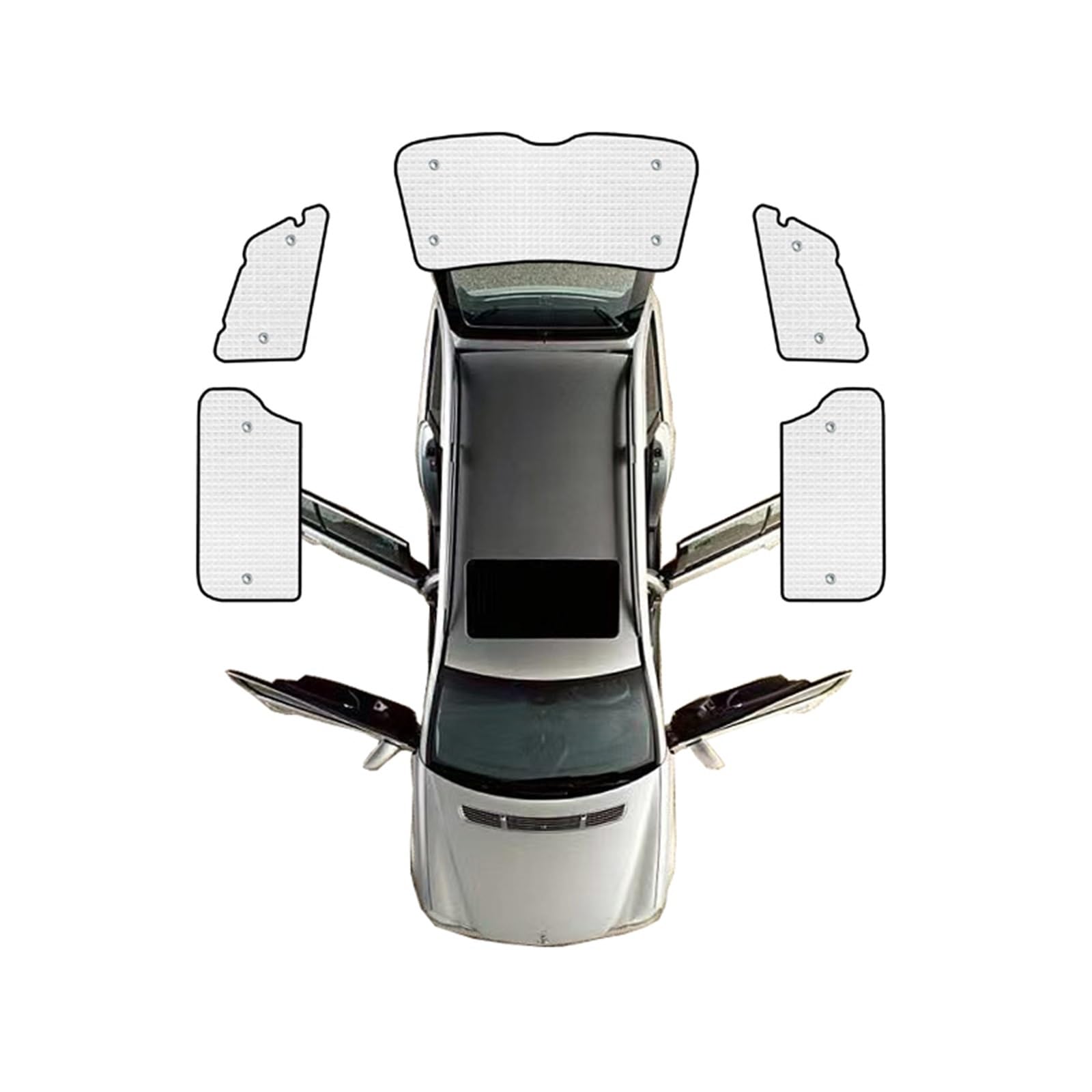 Parasol Lateral Coche Para Toyota para Sienna XL30 2011 2012 2013 2014 2015 2016 2017 2018 2019 2020 ventana completa de coche parasol Parasoles Coche (Size : E-Rear sunshades)