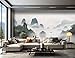 Produktbild Vlies Fototapete 3D Effekt Paysage Naturel De Lac De Montagne Modern Wohnzimmer Schlafzimmer Wandtapete Motivtapeten Vlies Tapete 400Cm(B) X280Cm(H)