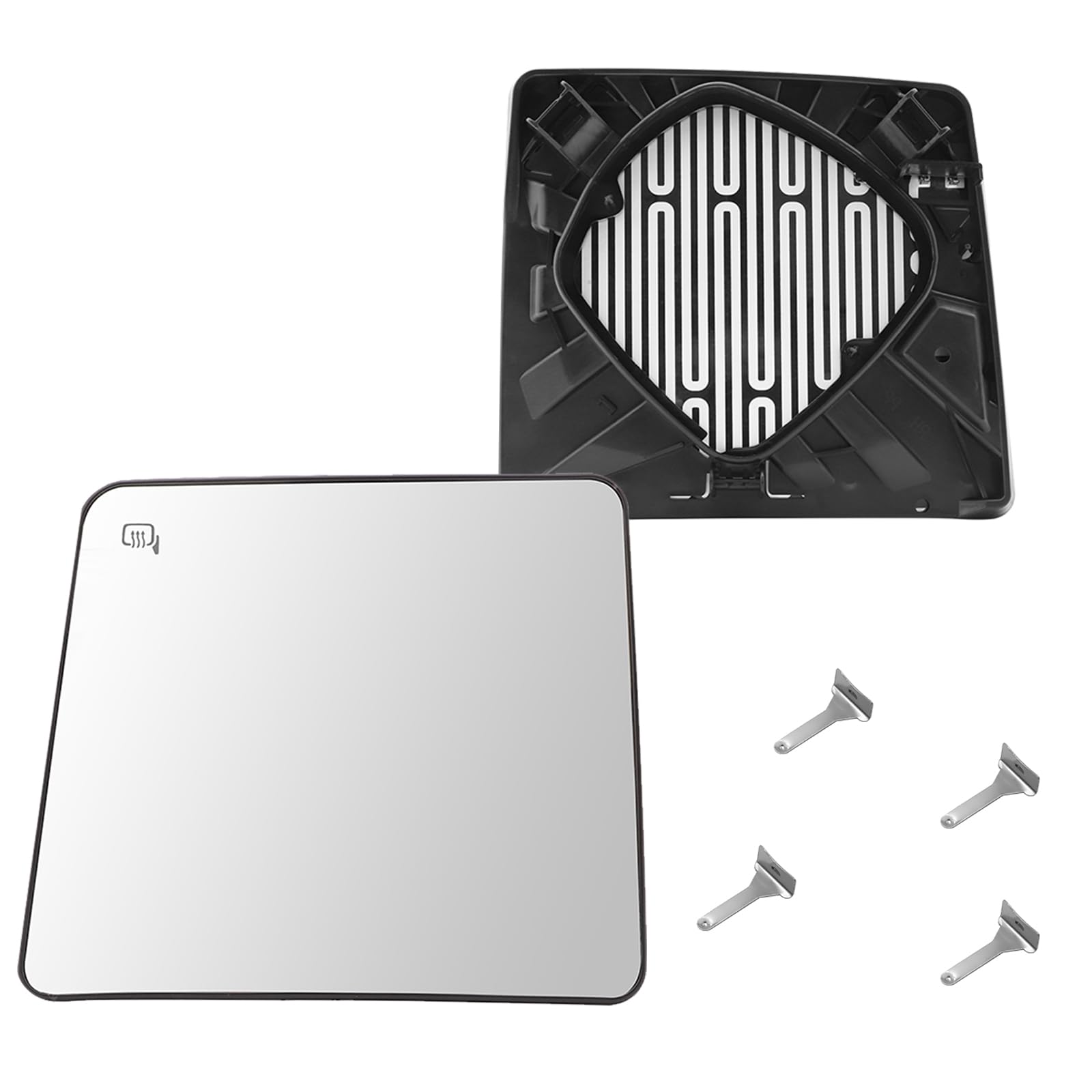 Photo 1 of E-Vniko Driver Side Heated Mirror Glass Replacement for Ford F150 F250 F350 F450 F550 2008-2016 Super Duty Pickup Truck Accessories – Exterior Side View Upper Mirrors for F150 F250 W/Backing Plate