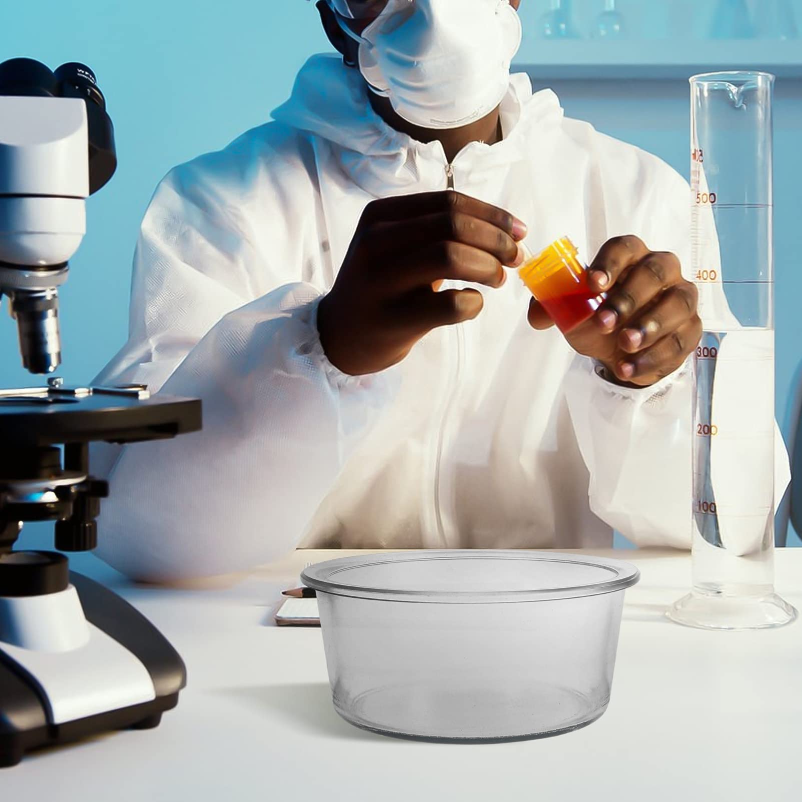 Messbecher aus Glas, Chemie-Flüssigkeitsvorratsbehälter, Experimentierwerkzeug, Waschbecken für Laborküchenflüssigkeiten, Zubehör 200 MM
