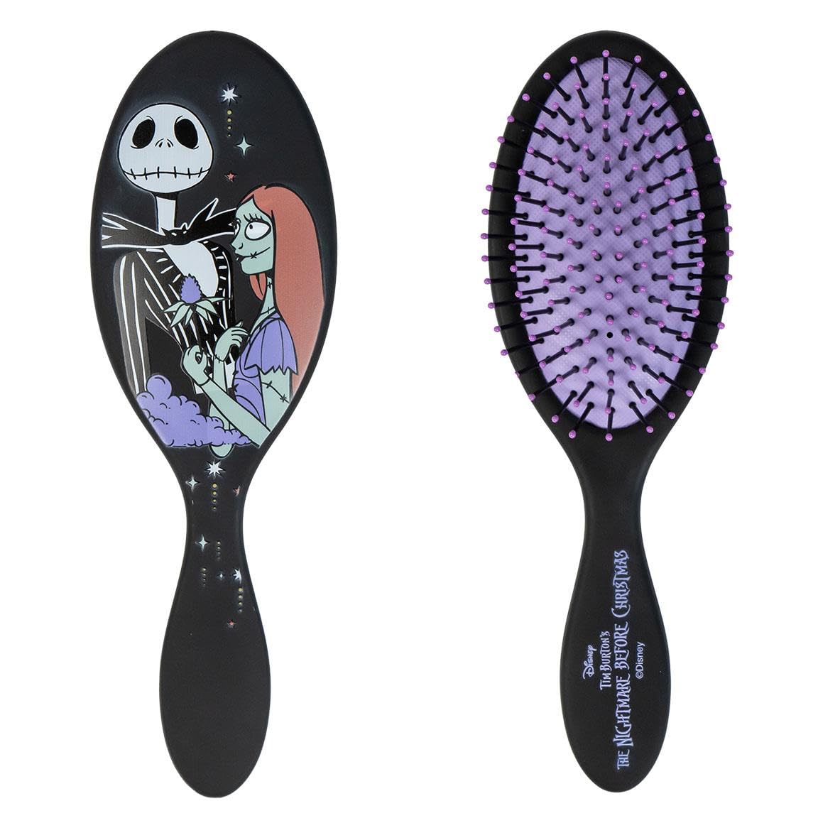 The Nightmare Before Christmas Hair Beauty Accessory Set Hairbrush + Cosmetic Bag + 2 Scrunchies Jack Skellington 4 Piece Gift Set - Image 3