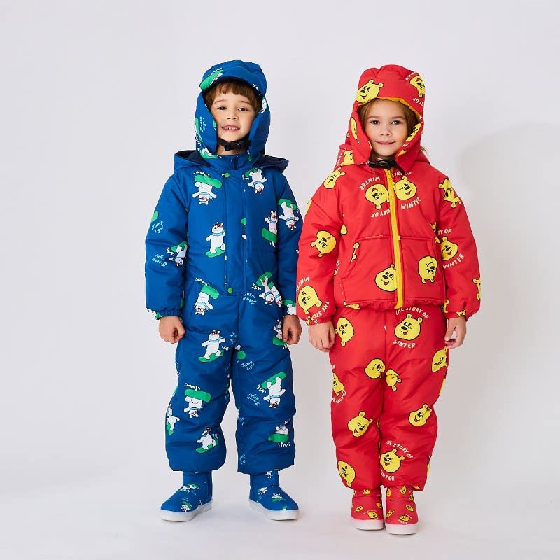 Toddler Girls Boys Winter Warm Fur Lined Waterproof Snow Ankle Boots LED Red3