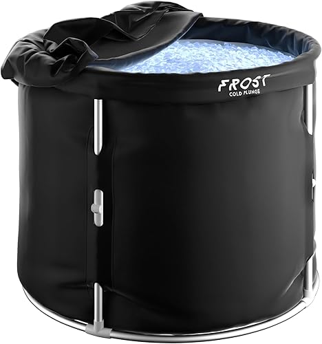 Bañera de hielo portátil para atletas y adultos  Tina de inmersión fría plegable de 6 capas  Baños de hielo al aire libre en casa  Terapia de agua