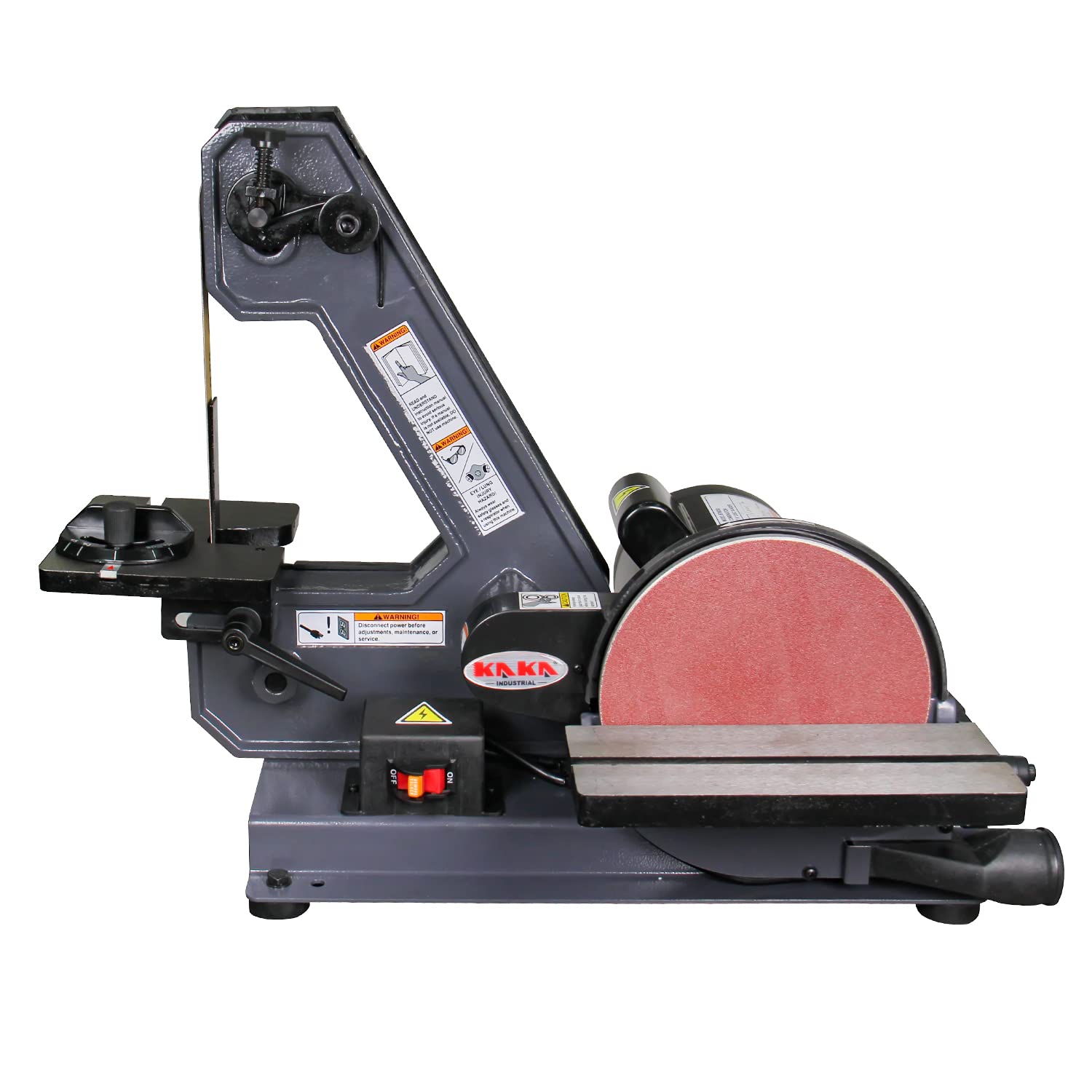 KAKA INDUSTRIAL BTM-200 Benchtop Combination 1 X 42 inch / 8 inchDisc Sander