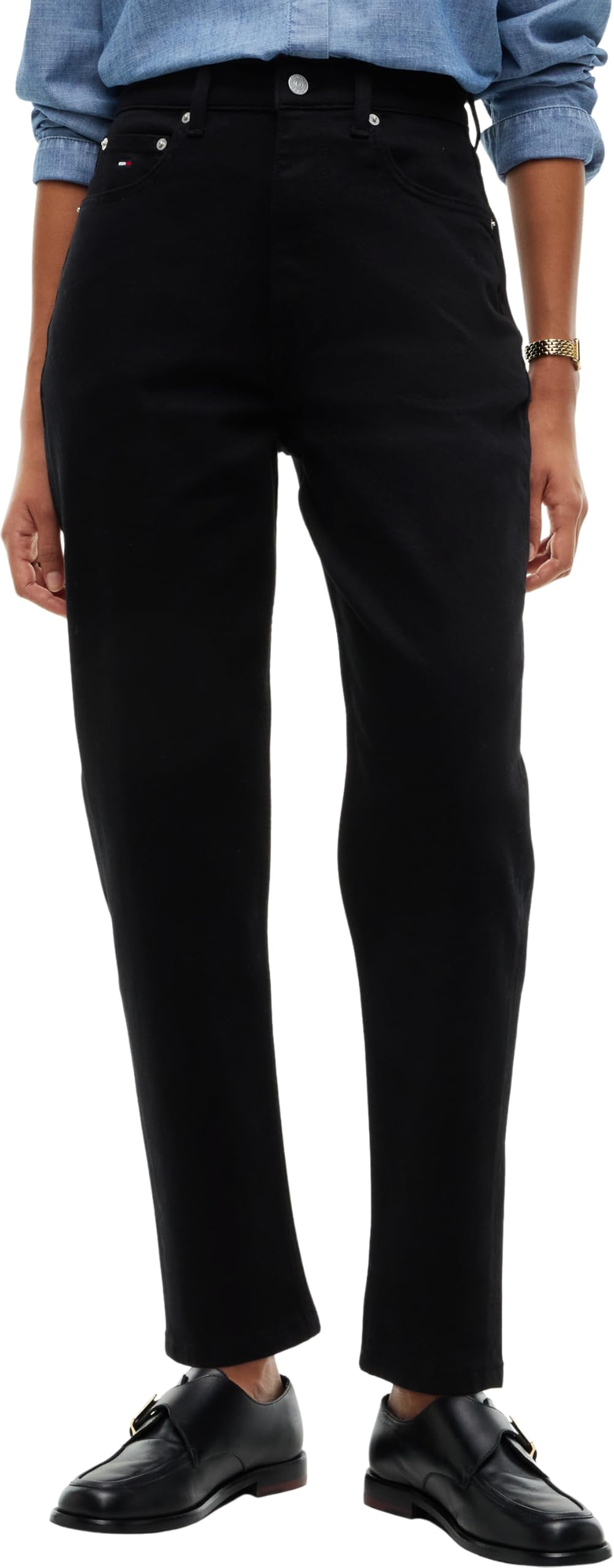 Tommy Jeans - 90's Mom High Tapered Di4187 Dw0dw23569, Affusolato Donna