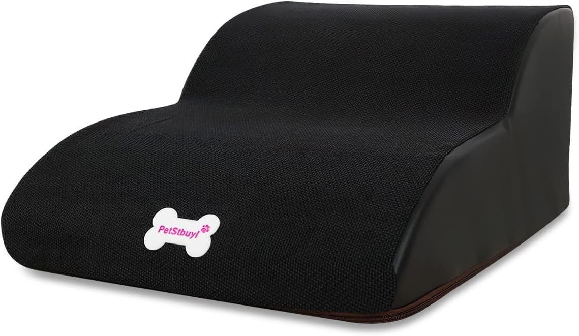 Marches Pour Chien/Chat - Rampe Antidérapante 54x37x39 Cm, Housse Lavable, Pour Canapé/Voiture - 10