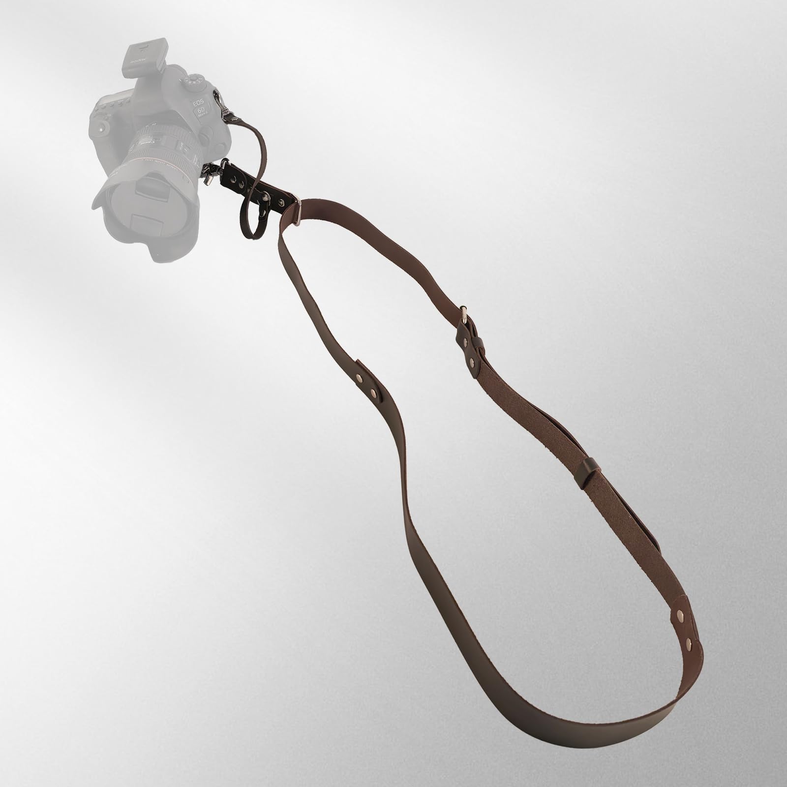 Tracolla per Fotocamera in Pelle Pieno Fiore – Singola Cinghia Professionale a Sgancio Rapido per Tutte le Fotocamere DSLR/SLR
