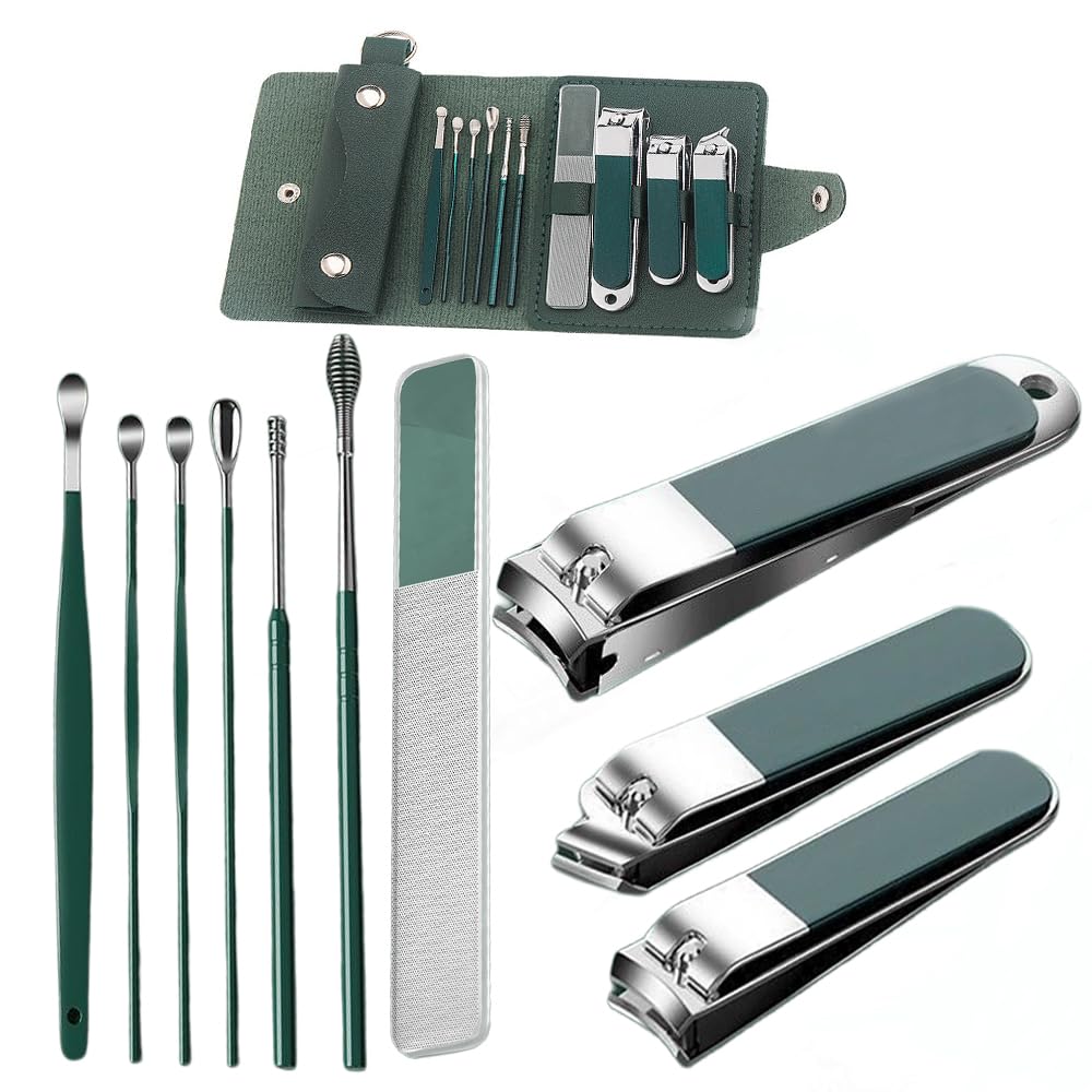 Photo 1 of 4 Nail Clippers? Stainless Steel NailClipper?7 Pcs Ear Cleaning,Small Nail Clipper Set ?Fingernail & Toenail Clippers? Nail Cutters for Tips?Trimmer Cuticle Men Finger Nail Clippers Adult for Women
