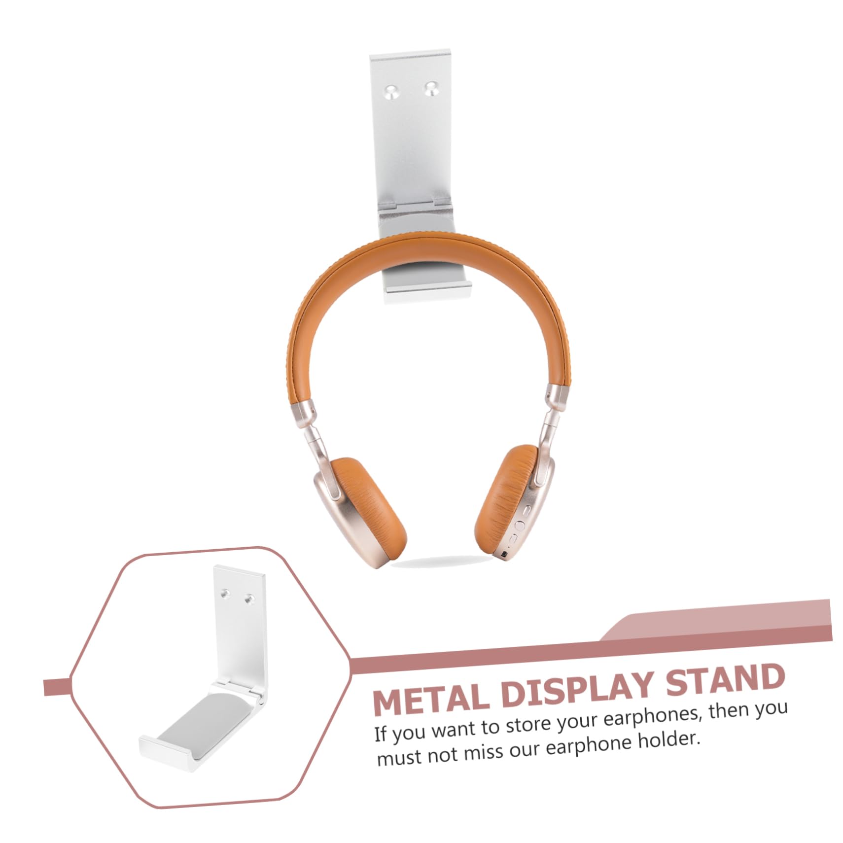 KOMBIUDA 4 Sätze Kopfhörerständer aus Aluminiumlegierung Teiliges Stabiler Halter für Gaming Headsets Tragfähigkeit Elegantes Design für Ordentliches Gaming Zubehör Silberfarben