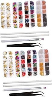 FRCOLOR 16 Peças Decoração De Arte De Unhas Decorações De Unhas Para Arte De Unhas Kit De Unhas Para Meninas Diamantes De Unhas Strass Ferramenta De Decoração De Unhas Caneta De Arte De