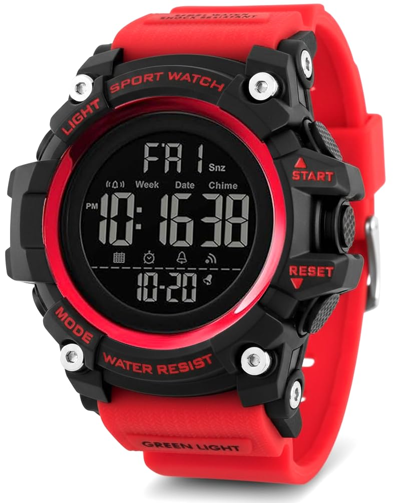 V2A Military Digital Multi-Function Chronograph Sports Watch for Men and Boys