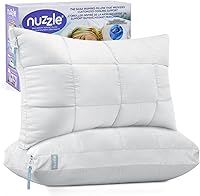 Vista 9 de Nuzzle - Almohada de enfriamiento ajustable para dormir de lado, almohada de cama de tamaño estándar de lujo colección hotel - Mejor almohada