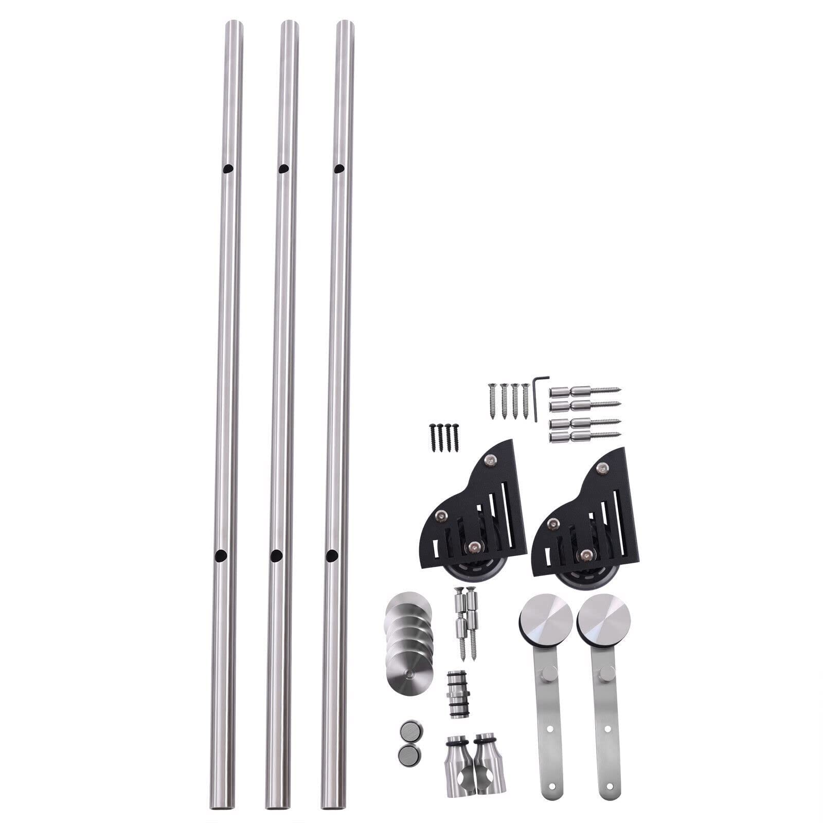 Rolleiter-Schienen-Kit Aus Stahl – Praktische Schiebeleiter Für Regale & Bibliotheken