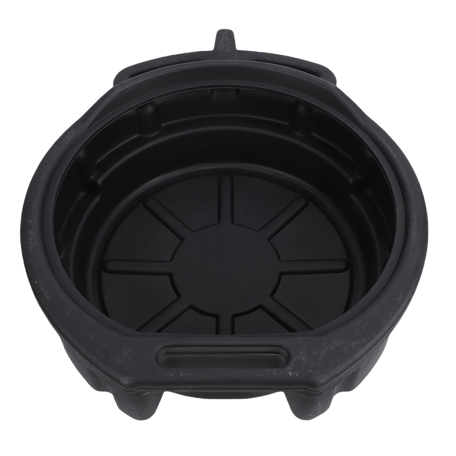 Vaschetta Dell'olio Antispruzzo da 6 Litri Raccogligocce di Grande capacità per Motociclette, Camion, Vaschetta di Scarico Versatile per Il Dell'olio Materiale PP Nero