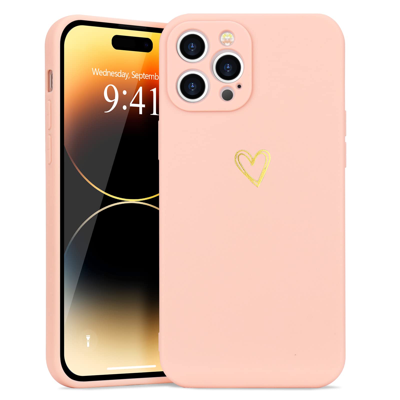 Wirvyuer Kompatibel mit iPhone 13 Pro Max Hülle Blumenmuster