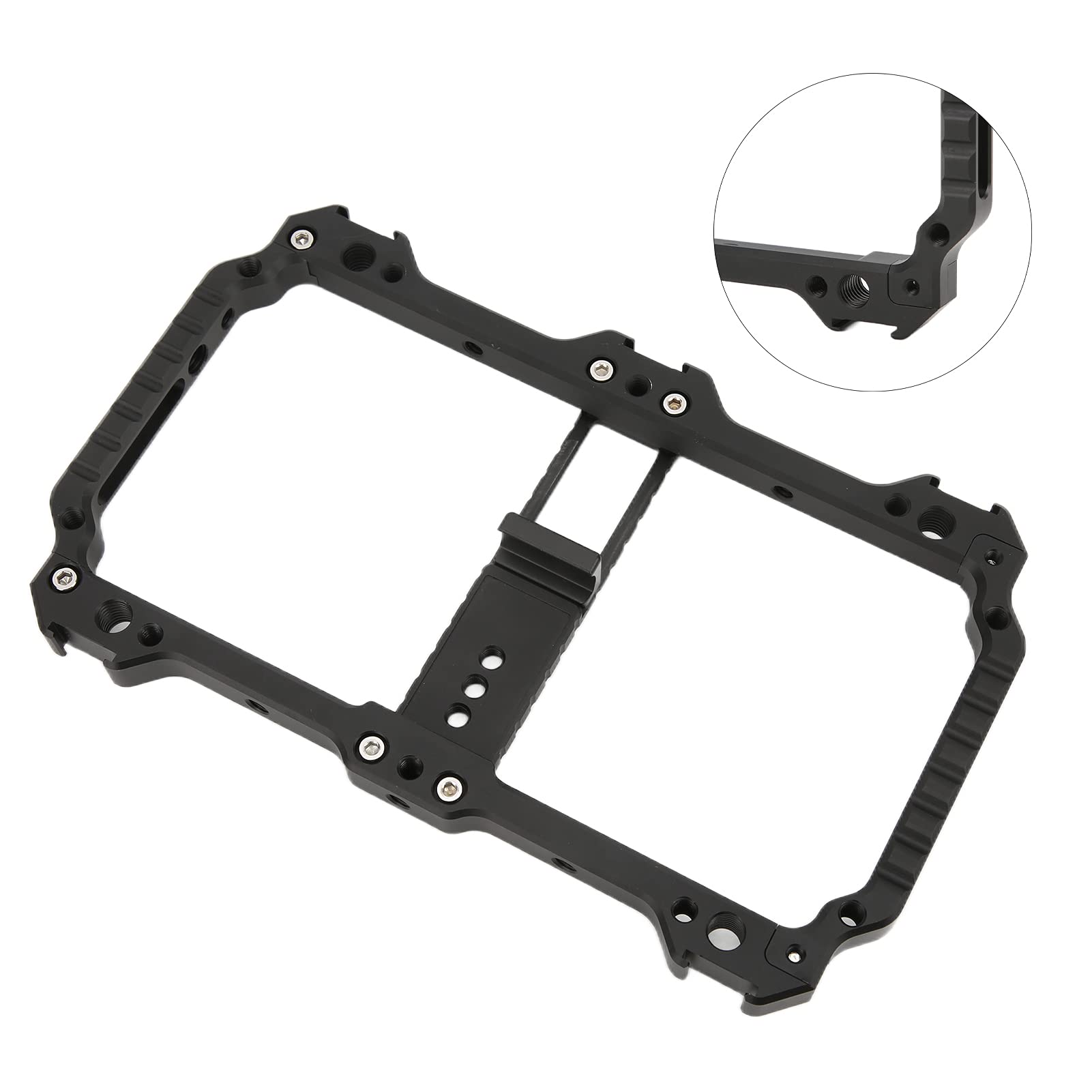 Jaula Universal para teléfono móvil, Soporte Manual de vídeo para vlogging, Montura de aleación para teléfono con Orificios para Tornillos de 1/4 y 3/8 Pulgadas, Puerto de Zapata