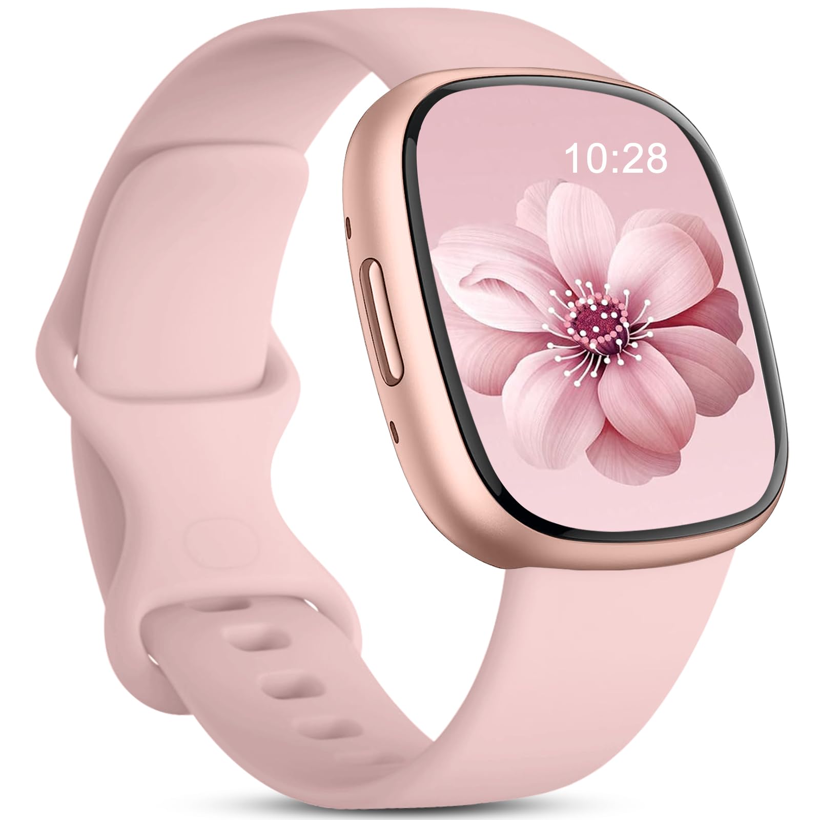 Odbeai Compatible with Fitbit Sense&Sense2 Bands/Versa 3&4 Bands Women Men,Soft Replacement Wristband Sport Band Strap Accessories for Versa 3&4/Sense