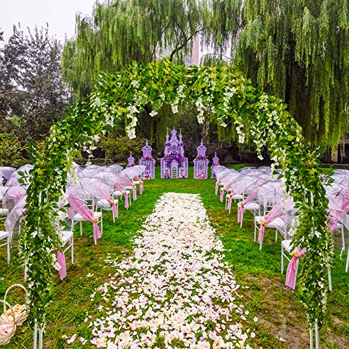 Ghirlanda di fiori artificiali di glicine in seta