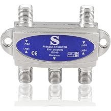 Ruilogod 900-2400MHz DiSEqC Switch FTA Satellite Receiver 4 in 1 Multi LNB id 7b8 4a6 8b0 836 6a2