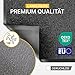 Entrando Fußmatte 40x60 cm rutschfest & farbecht – waschbare Schmutzfangmatte für drinnen & draußen, Türmatte mit Gummiboden für Flur, Wohnung & Eingang (Anthrazit)