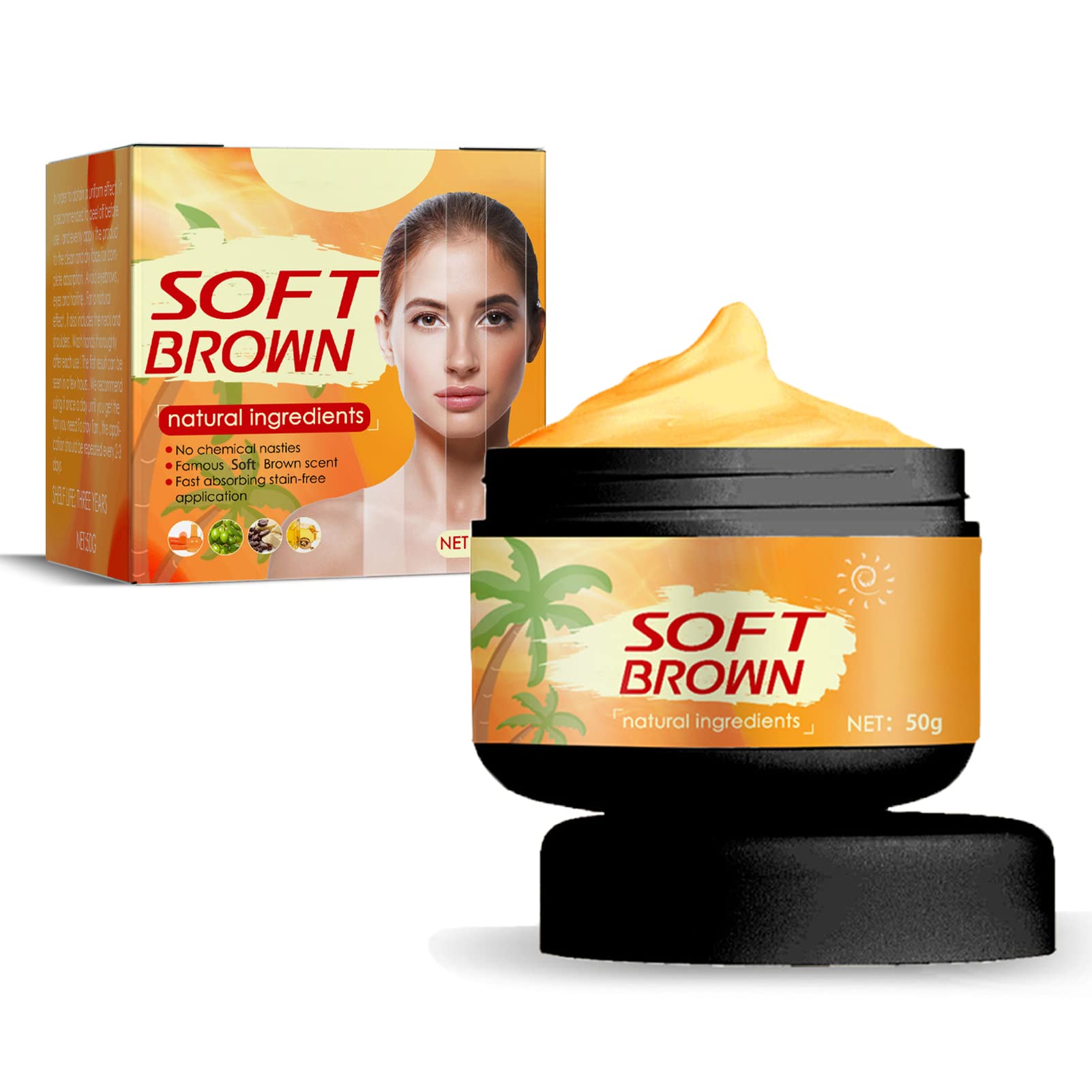 Premium Tan Accelerator Gel - Premium Tanning Accelerator Cream - cream bronzer - Effective in Sunbeds & Outdoor Sun, Achieve a Natural Tan with Natural Ingredients - 50g