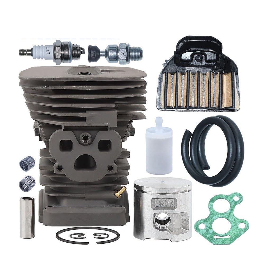 Ygpwangl One Color 47Mm Chainsaw Cylinder Piston Kit Fit For 455 455E 460 With Fuel Filter Line Oil