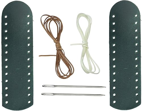 Miniatura 3 de Kit de envoltura de cuero genuino cosido para bucles de envoltura de escopeta de rifle de acción de palanca