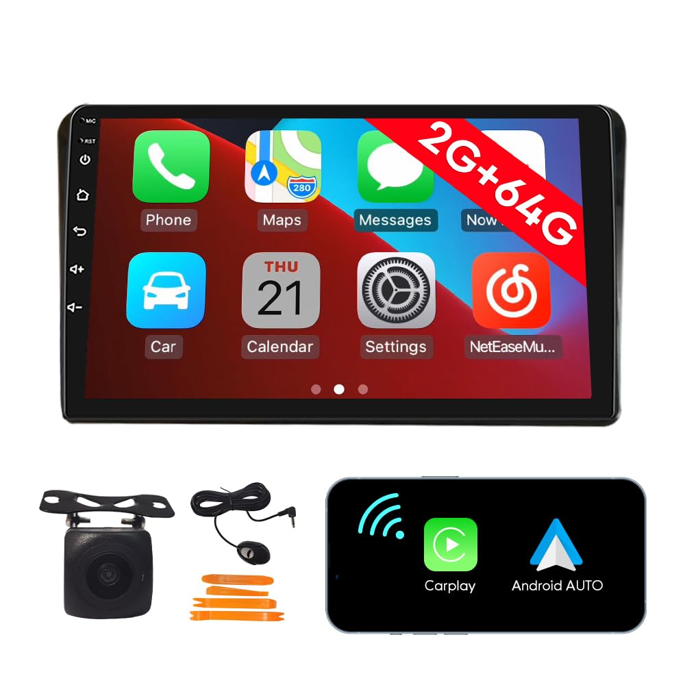 [2G 64G] Android Car Stereo FM Radio Carplay Android Auto 10