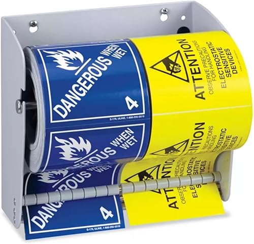 Dispensador de etiquetas para montaje en pared (8-12 pulgadas), dispensador de rollos de calcomanías, tablero de mesa, soporte de etiquetas,