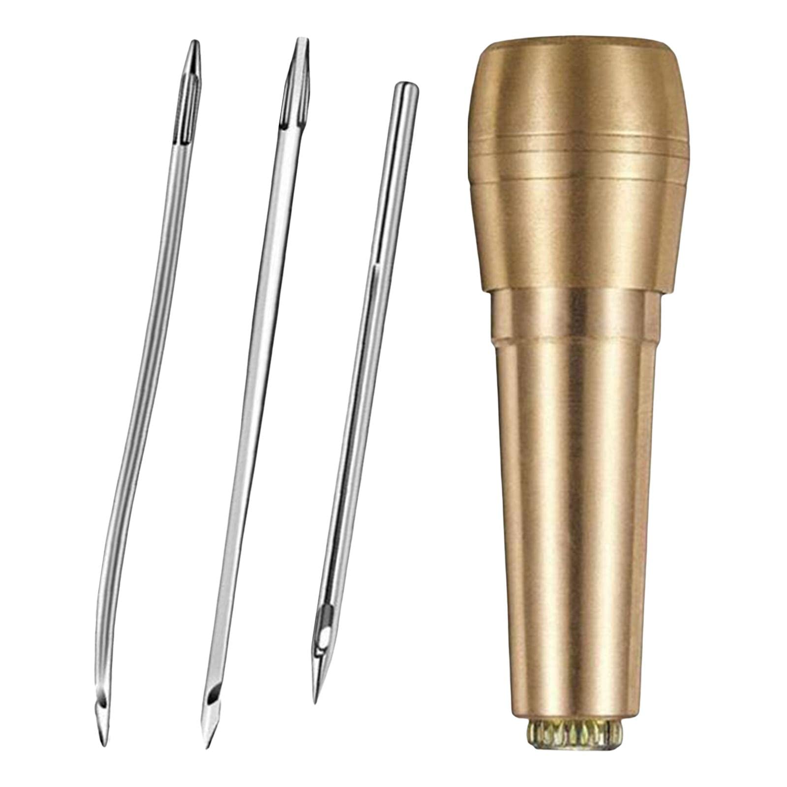 Needle Kit Durable Repairing Tool Sewing Awl for DIY Sewing Heavy Fabric, Style D