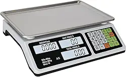 Balança Digital Eletrônica Profissional para Comércio com Display Duplo, Bivolt, Pesa até 40kg